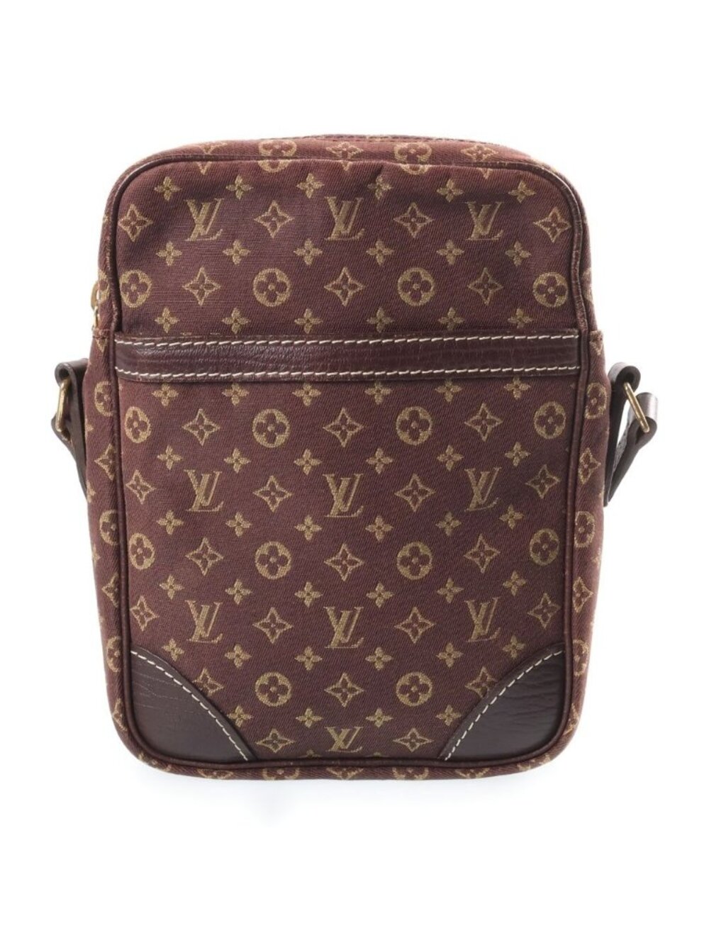 Louis Vuitton Monogram Mini Ran Danube Ebene Mini Shoulder Bag Brown Leather